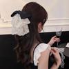 French Lace Bow Ponytail Clip Sweet Shark Clip Bohemia Holiday Style Hairpin Hair Accessories