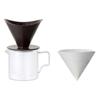 OCT Brewer Jug Set 2cups Black with Scale Coffee Dishwasher Safe 28902