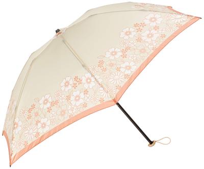 Зонт женский Aiu Floral 1AI 50см спицы, 1704004, Бежевый, Япония, (Свободный размер)