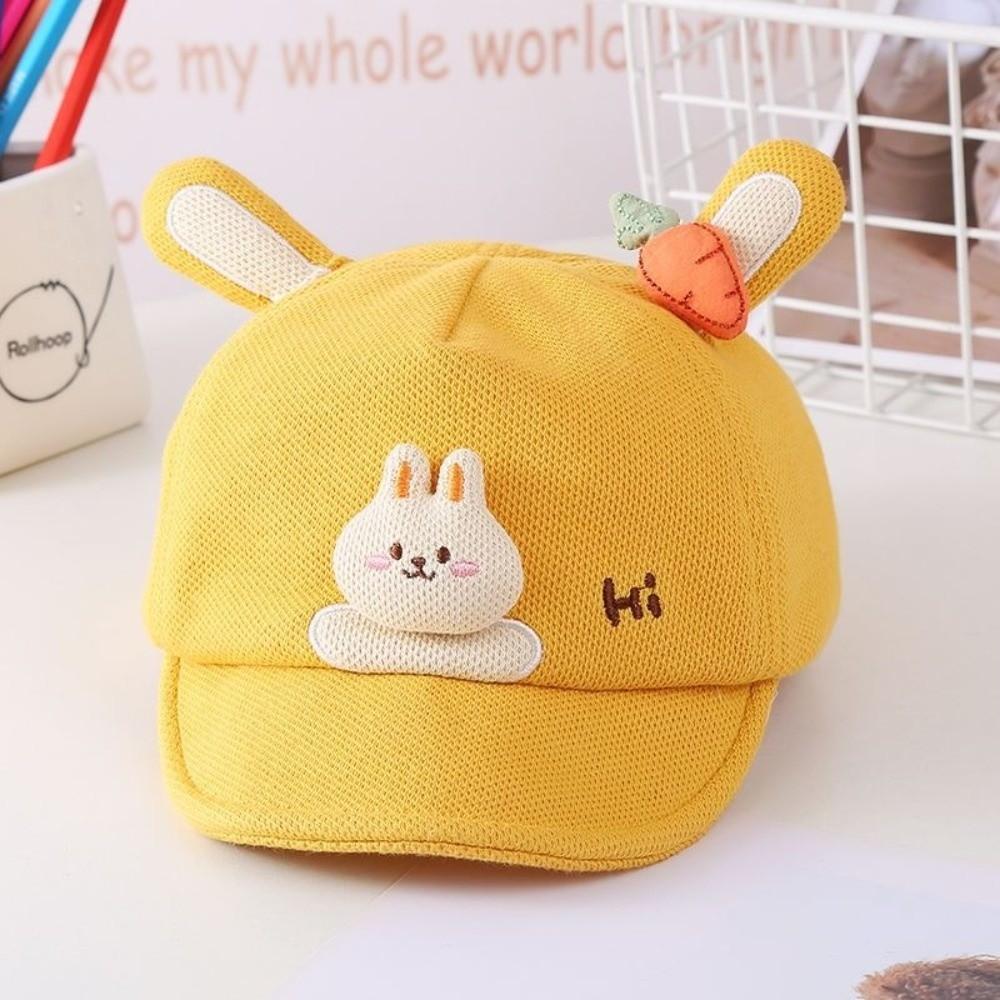 Cartoon Rabbit Ears Cartoon Peaked Hat Soft Brim Sun Hat Cute Sunshade Visors Boys Girls Kids