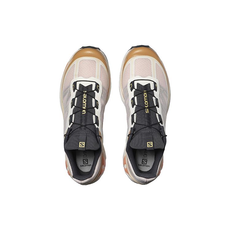 SALOMON XT-6 FT Comfortable Durable Fabric Wear-Resistant Low-Top Trail Running Shoes Unisex Sneaker White Platinum 416205