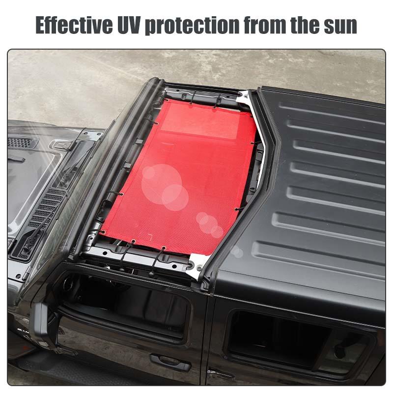 Солнцезащитная сетка для передней двери автомобиля, солнцезащитный козырек для Jeep Wrangler JL JT Gladiator 2018 года, внешние аксессуары, защита от ультрафиолета