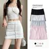 2025 Sporty A-Line Drawstring Midi Skort for Women