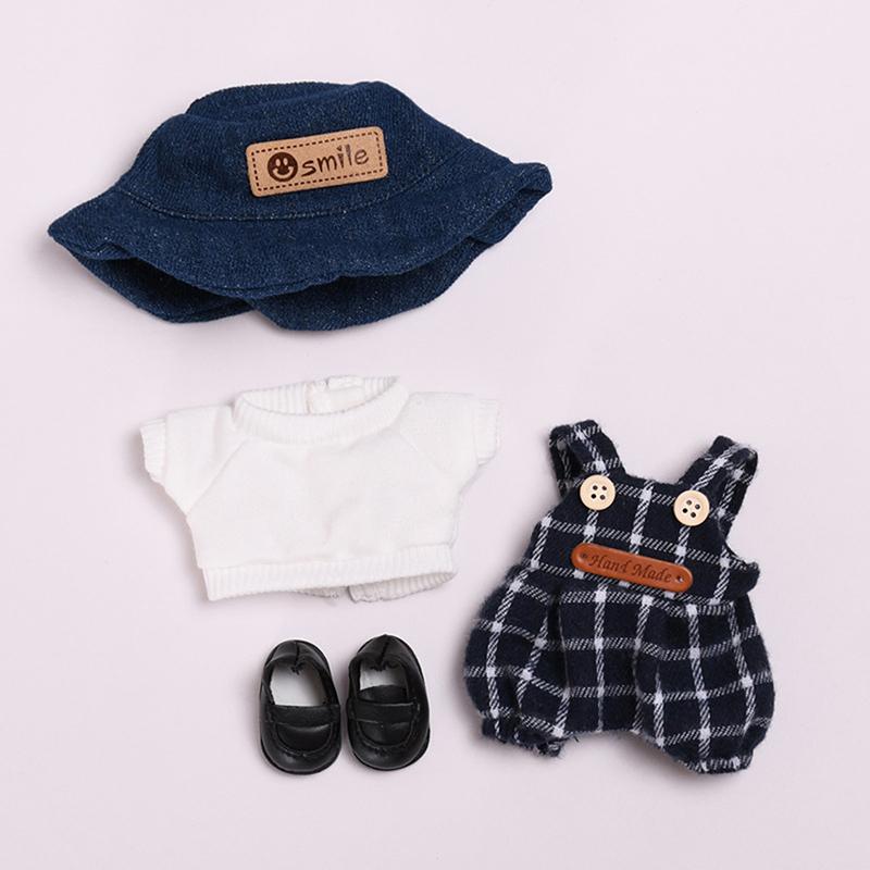 17 см мини плюшевая кукольная одежда аксессуары для одежды Labubu одежда для кукол Time To Chill