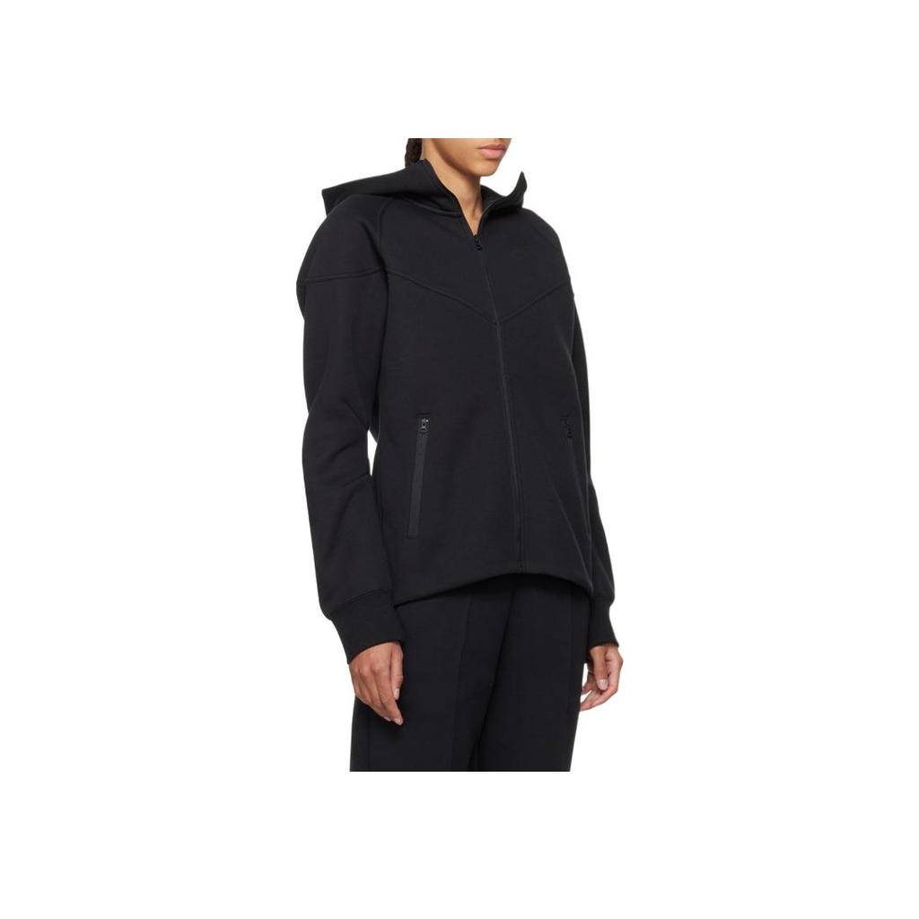 Nike Куртка с капюшоном и принтом в виде букв Color Block, с длинным рукавом, женская, черная FB8339-010