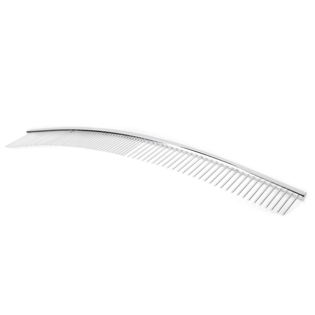 Собаки изогнутый гребень из нержавеющей стали для ухода за домашними животными открывающийся узел гребень щетка для удаления шерсти половина тонкий половина