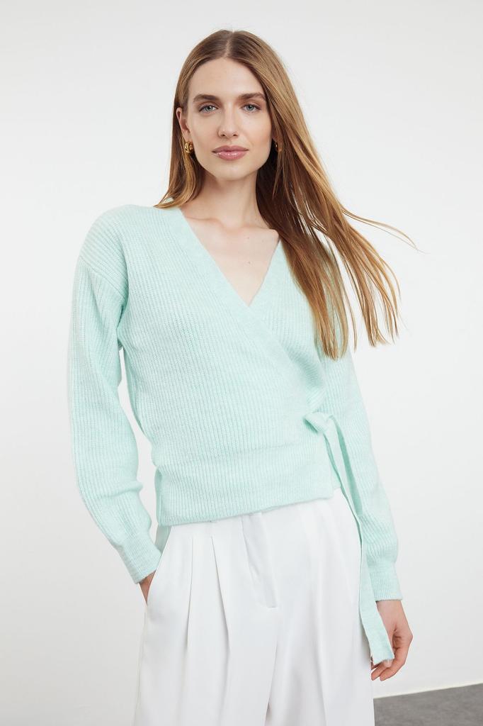 Women's Fashion Stylish Cardigan Black Soft Textured V-Neck Knitwear Cardigan