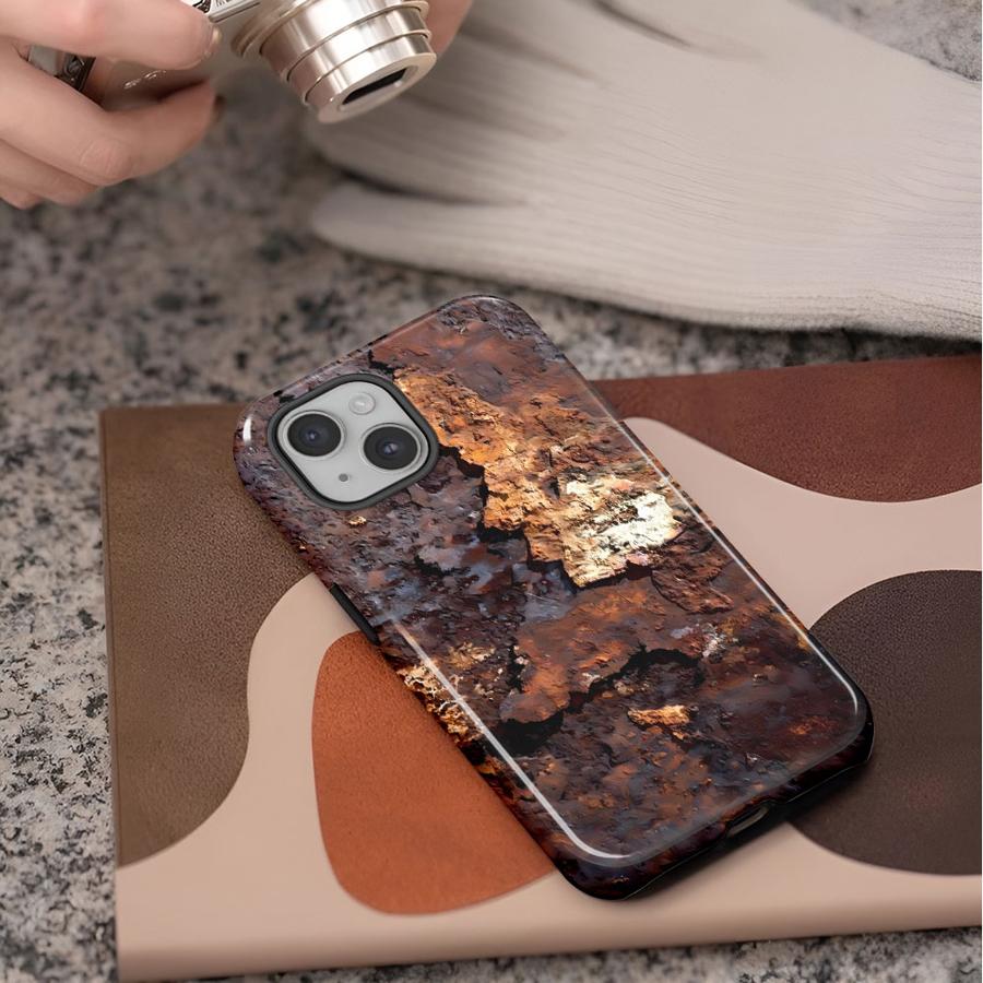 Ретро-чехол для телефона с дизайном ржавчины для Apple iPhone 17 Pro Max Air 11 16 14 15 Plus XS XR 13 16e 12 Мягкий чехол Capa