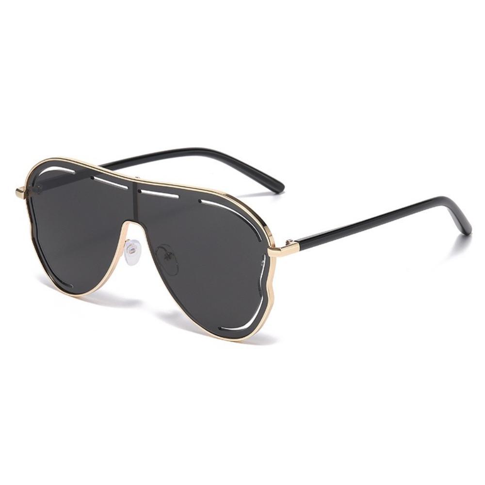 Big Frame Pilot Sunglasses Hollow Anti-UV Glasses Simple Women Sunglasses Summer
