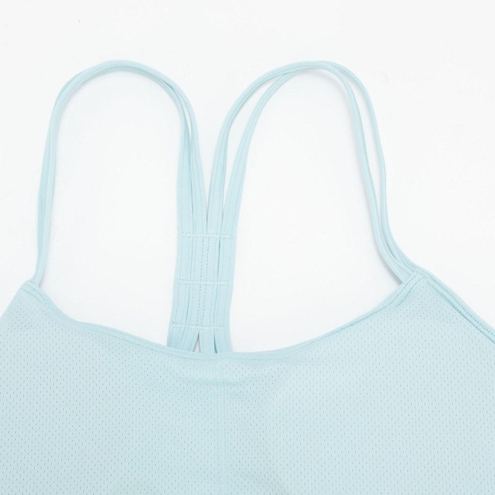 Puma 4keeps Ultrabare Strappy Bra Solid Color Training High Support Sports Bra Women Underwear Tropical-Lake-Blue 524866-22