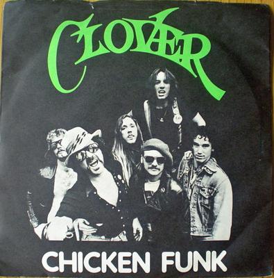 7-дюймовая пластинка CLOVER - Chicken Funk 6059157 Vertigo 1976 UK Rock Б/у