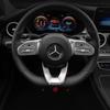 OZQU2 Car Steering Wheel Badge Sticker Auto Interior Accessories For Mercedes Benz AMG A B C E M R G S Class GLA CLA CES CLS SLK GLK