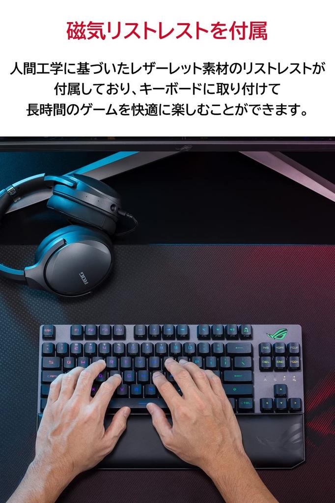 Игровая клавиатура ASUS ROG Strix Scope RX TKL Wireless Deluxe RX Mechanical Wrist (Беспроводная связь/переключатель ROG/Bluetooth 2,4 ГГц/магнитная подставка/FPS)