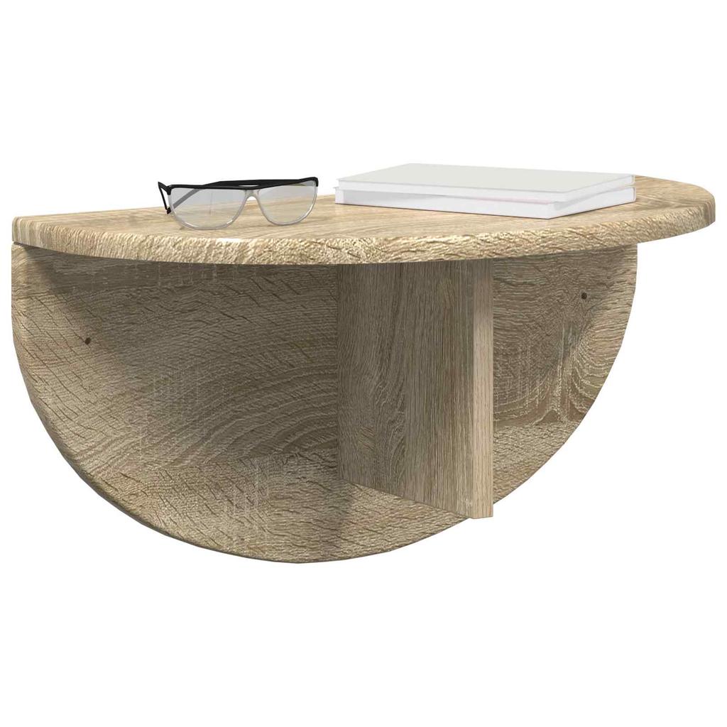 Wall Shelf Sonoma Oak 48 x 24 x 24 cm Particleboard