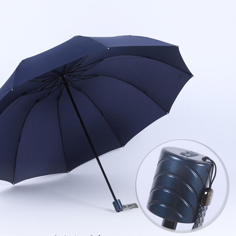 Big Umbrella Men Rain Woman Windproof Large Paraguas Man Women Sun 3 Floding Outdoor Raingear