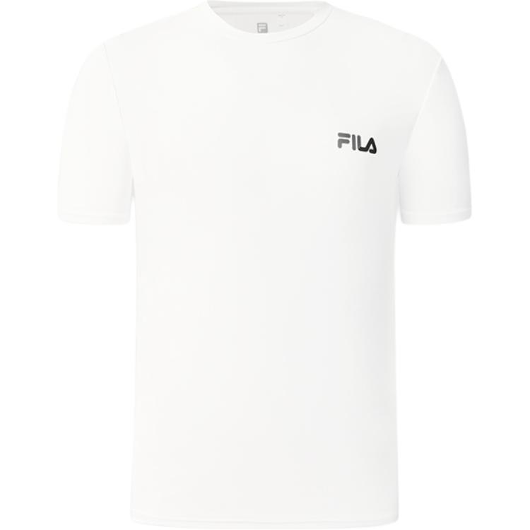 Fila Спортивная футболка для фитнеса, быстросохнущая, удобная, простая, мужские топы A61M621111F-WT