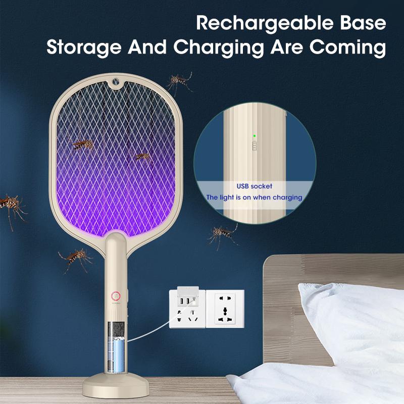 UV Light Mosquito Killer Lamp Bug Zapper Summer Electric Fly Swatter Mosquito Trap Flies USB Chargeable Mosquito Swatter Killer