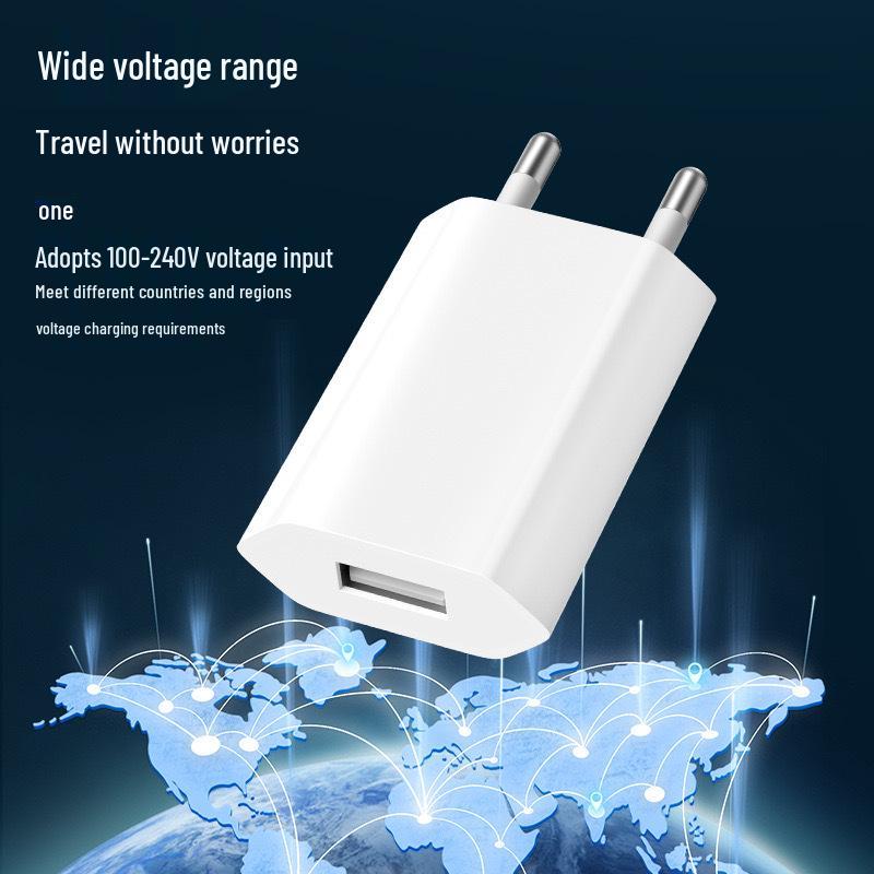 Сертифицированное CE 5V1A Европейское мобильное зарядное устройство с USB-портом для Bluetooth-гарнитур и мелкой бытовой техники