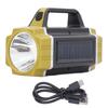 Solar Flashlight Front Side Lighting 6 Gear Super Bright USB Charging Waterproof Handheld Searchlight