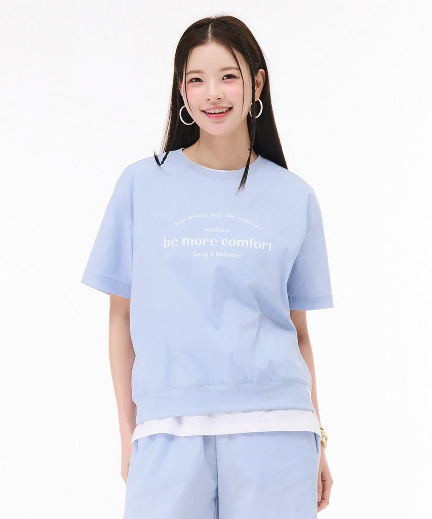 CHASECULT Women'S Stretch Short Sleeve T-Shirt - Sky Blue