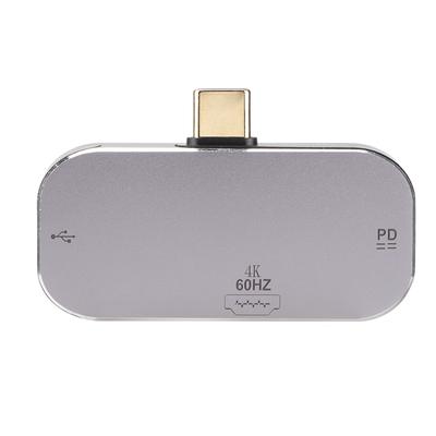 USB-C хаб 3 в 1, Type C Male на HD Multimedia Interface 2 Type C Female, док-станция для Windows, для Android, для OS X