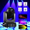 100W LED Lyre Beam Moving Head Light | Sound Activated & DMX Control, Includes Flight Case for DJ/Disco/Wedding/Bar Stages