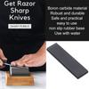 Knife Sharpening Stone with Rubber Base 800 Grit Professional Robust Boron Carbide Blade Whetstone