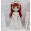 Rakulifey Blythe Одежда Наряд Одежда Платье Нео Блайт Костюм Бежевый Для Obitsu 24