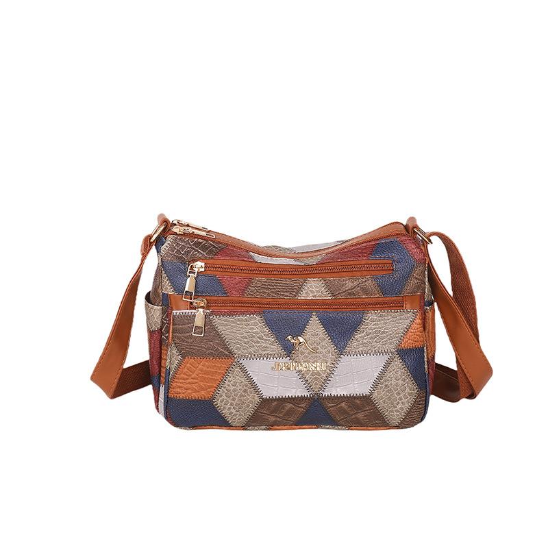 Bag Women's Winter New Shoulder Bag Large Capacity Fashion Korean Version Middle-aged Women's Mother Bag Small Square Bag Messenger Bag