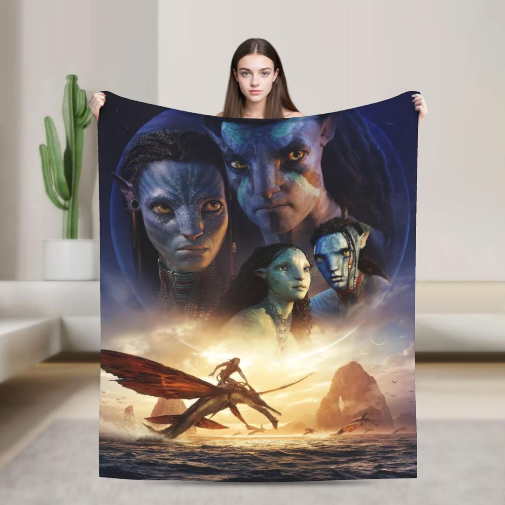 Films Avatar Blanket Soft Warm Print Plush Throw Blanket For Boy Girl Outdoor Flannel Bedspread Bed Cover