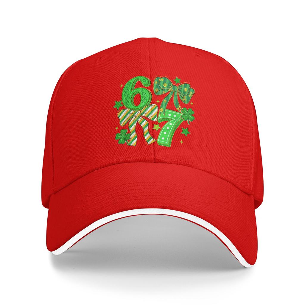 67 Six Seven Coquette Bow St Baseball Cap Fashion Women Men Trucker Hat Sun Visor Print Outdoor Sport Baseball Caps Present