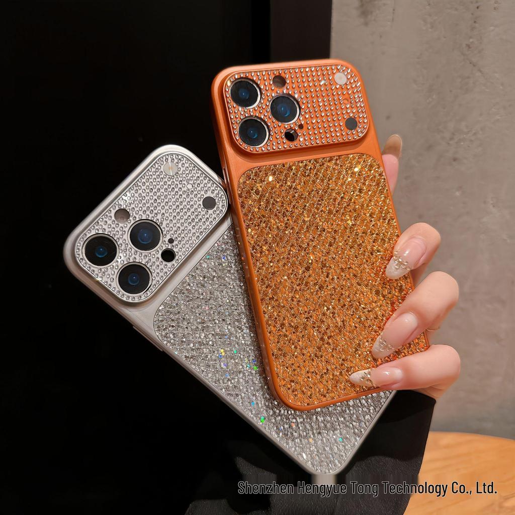 Роскошный чехол с полным покрытием бриллиантами для iPhone 17 Pro Max и iPhone 16/14