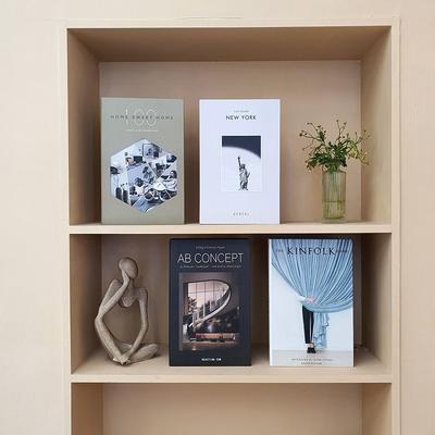Модные фальшивые книги Орнамент Реквизит для фотосессий в спальне Домашний декор Декор книжной полки Простое украшение журнального столика Декоративная книга