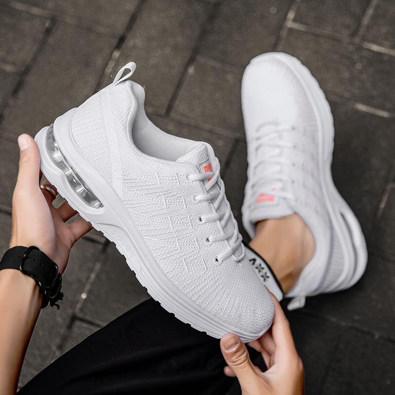 Leisure Air Cushion Shoes Men Women Casual Sneakers Breathable Couple Shoes Comfortable Mesh Walking Sneakers Zapatillas Hombre