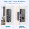 RAYKUBE RX02 Умный замок для двери без сверления, TT Lock Bluetooth, невидимый, для помещений, с поддержкой карты 13.56 IC / Приложение TT Lock / Удаленное управление разблокировкой