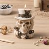 Durable Silicone Mold 3D Cowboy Skull Mold, Halloween Skeleton Candle for Epoxy Shaped Resin, Making, Soap, Clay, Wax Casting, Home Decor