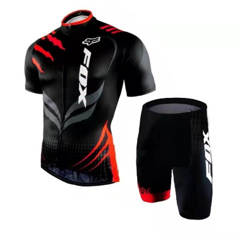 Men Women Cycling Jersey Set Short Sleeve Quick Dry Breathable Bike Riding Outfit Sports Apparel