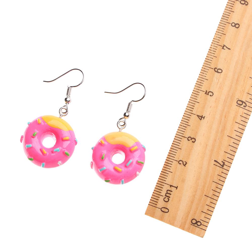 Unique Sweet Gift Donuts Personality Wholesale Funny Lovely Drop Cute Earrings Girl Food Jewelry