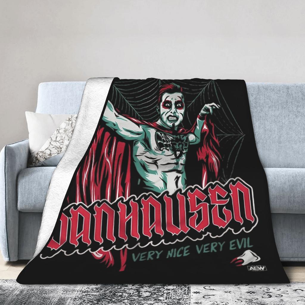 Danhausen Very Nice Very Evil Blanket Flannel Autumn/Winter Lightweight Throw Blankets for Home Outdoor Bedding Throws