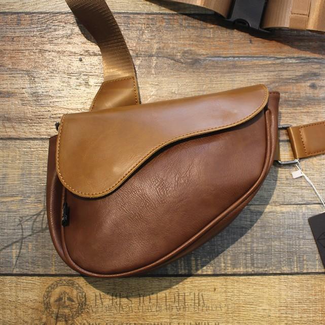 TS JYL laptop bag,Vintage Mini Chest Bag Unisex Saddle Bag Casual Versatile Crossbody Bag