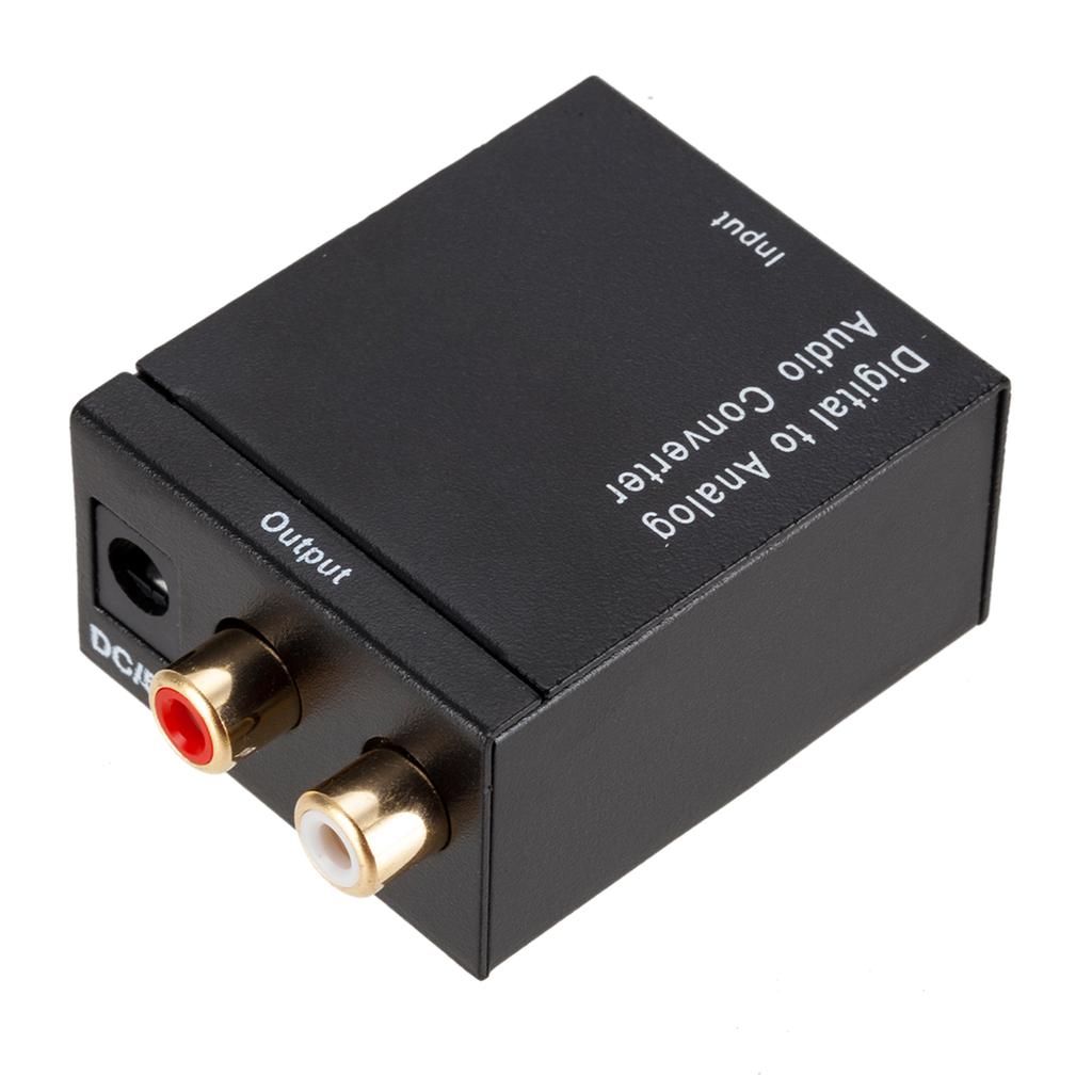 Digital to Analog Audio Converter Optical Fiber Coaxial Toslink To Audio Decoder Amplifier Digital Fiber Conversion