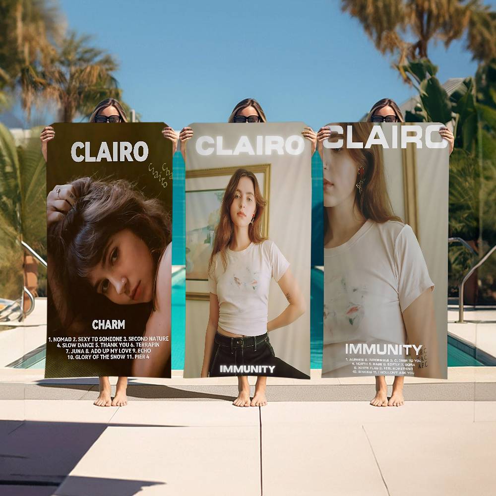 Famous Singer C-Clairo Microfiber Beach Towel Absorbent Quick Dry Soft Yoga Swimming Resort Mountain Climbing Towel