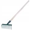 Rake For Grass Leaf Garden With Handle 