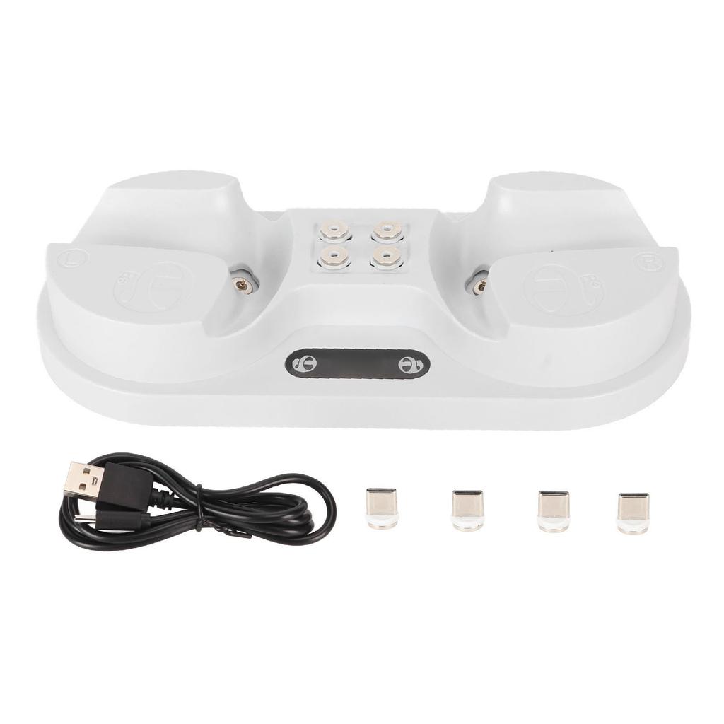 Controller Charging Station 4 Type C Magnetic Interface Dual Charger Dock with LED Indicator for PS5 VR2