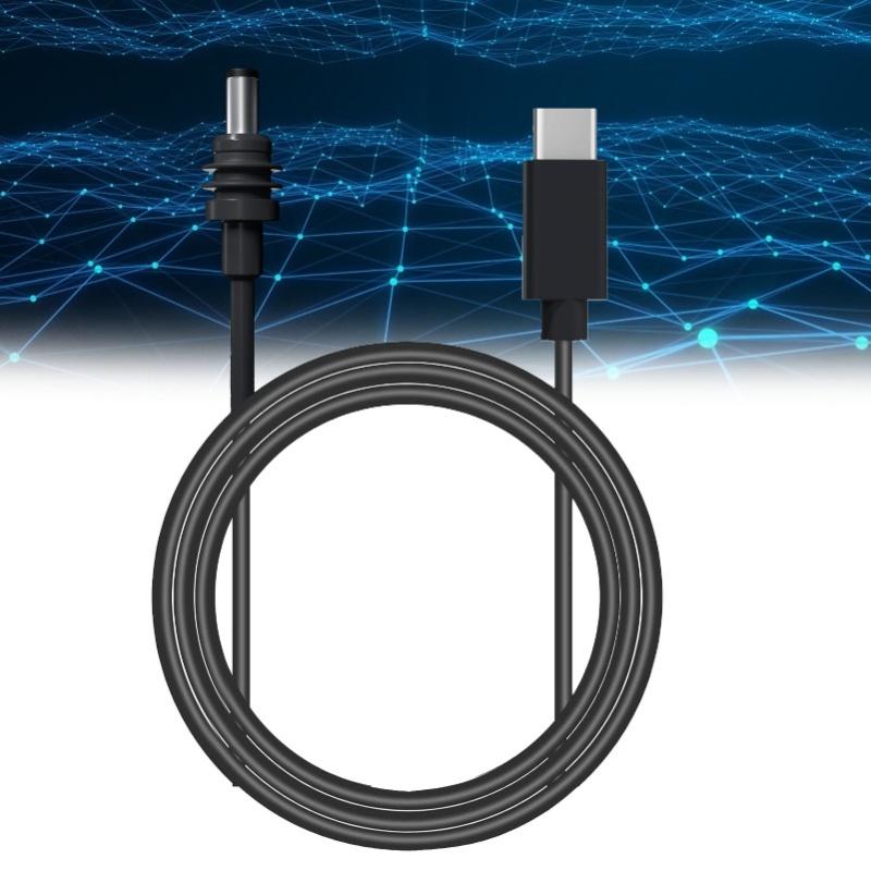 Прямоугольный кабель питания DC для спутникового оборудования, замена, USB-C на DC 100 Вт, 2 м/6,5 фута, для PD-адаптера питания 65 Вт