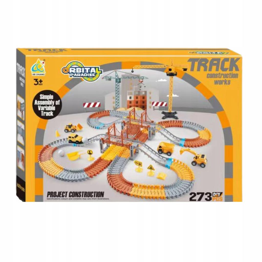 Mega XXL Electric Race Track Construction Park Construction Site Set 273 EL