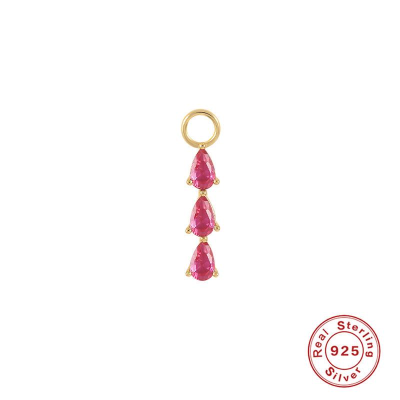 Серьги-шармы из стерлингового серебра S925, подвеска-шарм, серьги-подвески, аксессуары для серег, серьги для работы, подвеска-серьга, женские