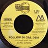 7inch Record BLING DAWG / BREEZE - Follow Di Gal Dem / What Di Hell G303 Golden Cartel R US Reggae, Ska & Dub Used