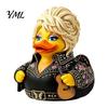 Blonde Hair Musician Duck Ornament Parton Memorial Duck, Dolly Figurine, Country Music Statue, Guitar-Themed Decorative for Mantels Sculpture