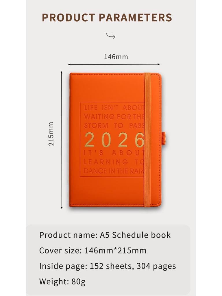 2026 English-Spanish Cross-Border Daily Planner & Self-Discipline Notebook